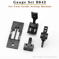 gauge set for brother b842 juki 515 twin needle industrial sewing machine accessories apparel parts double needle attachment