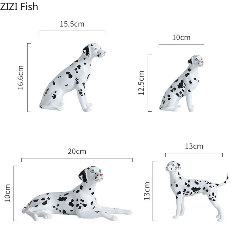 Скульптура далматинцев украшение для стола статуэтка собаки керамические