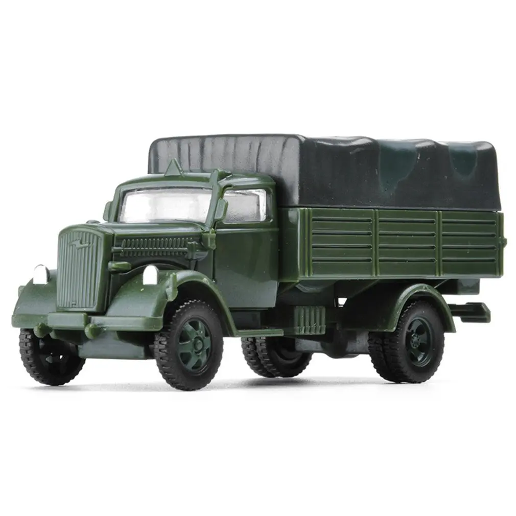 

1:72 Military Truck 4D Assembly Simulation Chariot 80 Wheeled Armored Vehicle Rubber-free Assembly Model Military Toy Car