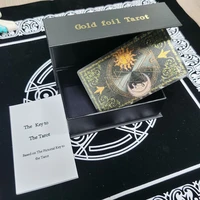 divination mystery tarot card sun moon table game prediction card pvc waterproof wear resistant gift box luxury