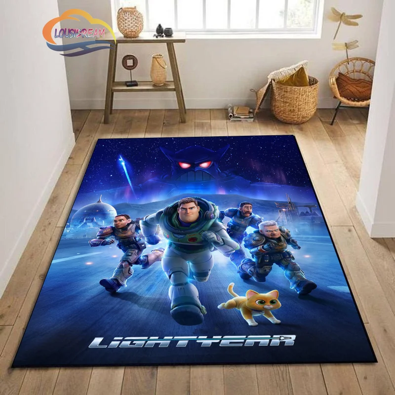 

Cartoon Lightyear Series fashion Carpet Rug Children's Play Rug Living Room rug bedroom decoration Mat Bedside non slip carpet