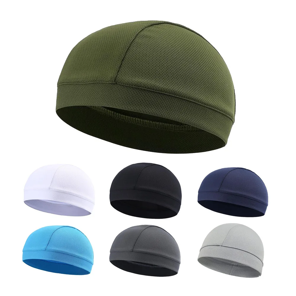 

Quick Dry Riding Cap Helmet Cooling Anti-Sweat Sports Hat Silk Motorcycle Bicycle Cycling Hats Outdoor Sport Fishing Running Hat