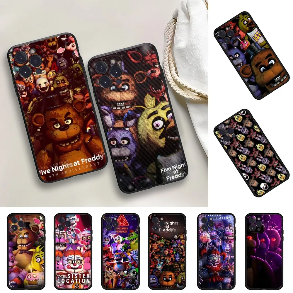 

Fnaf Five-nights-At-Freddys Anime Phone Case For iPhone 15 14 11 12 13 Mini Pro XS Max Cover 6 7 8 Plus X XR SE 2020 Funda Shell