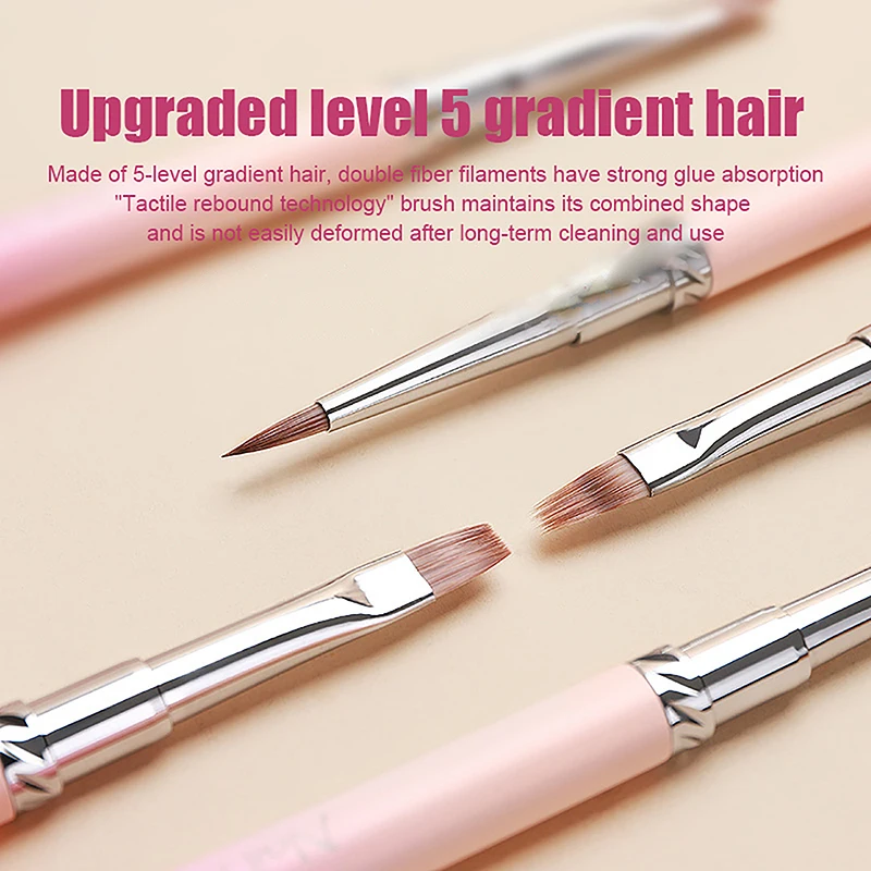 Новая градиентная розовая УФ-гелевая ручка для дизайна ногтей высокое качество