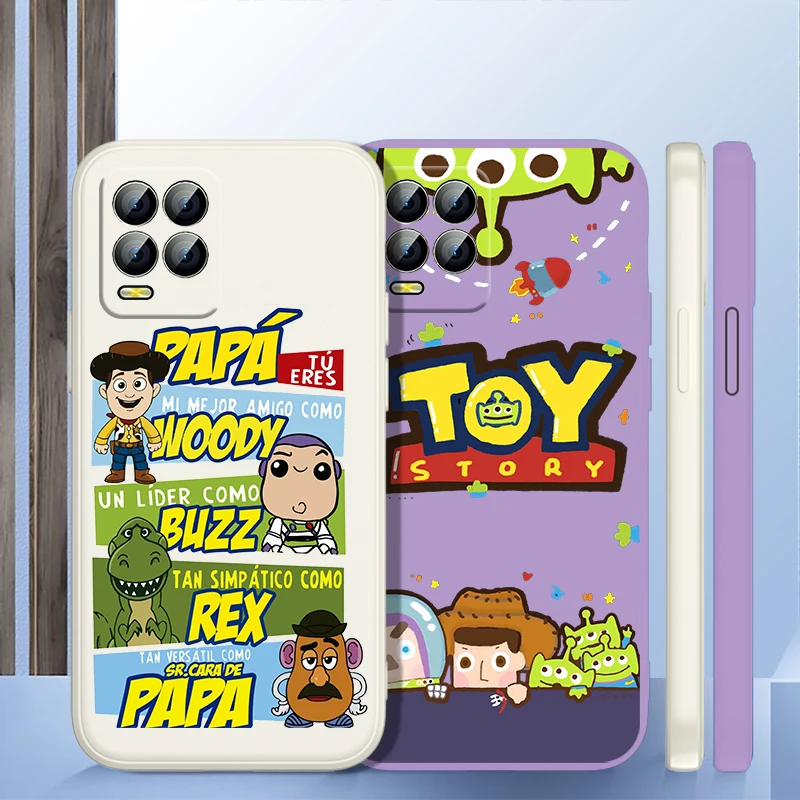 

Disney Toy Story Phone Case For OPPO Realme C2 C11 5 5i 6 6i 6S 7 7i 8 8i 9 9i Pro Liquid Rope Funda Cover Soft Back Capa TPU