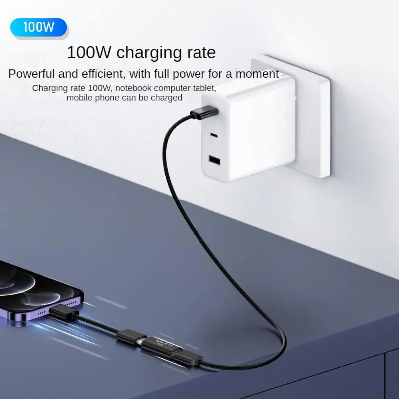 Фото USB C адаптер «Мама-мама» USB C соединитель 240 Вт источник питания USB C разъем «Мама-мама» с 8K @ 60Гц видеодисплеем Compa №5