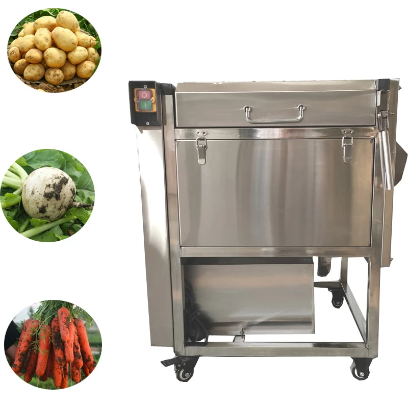 

New Style Potato Peeling Machine Root Vegetable Peeling Equipment Ginger Yam Peeler Carrot Cleaning Machine