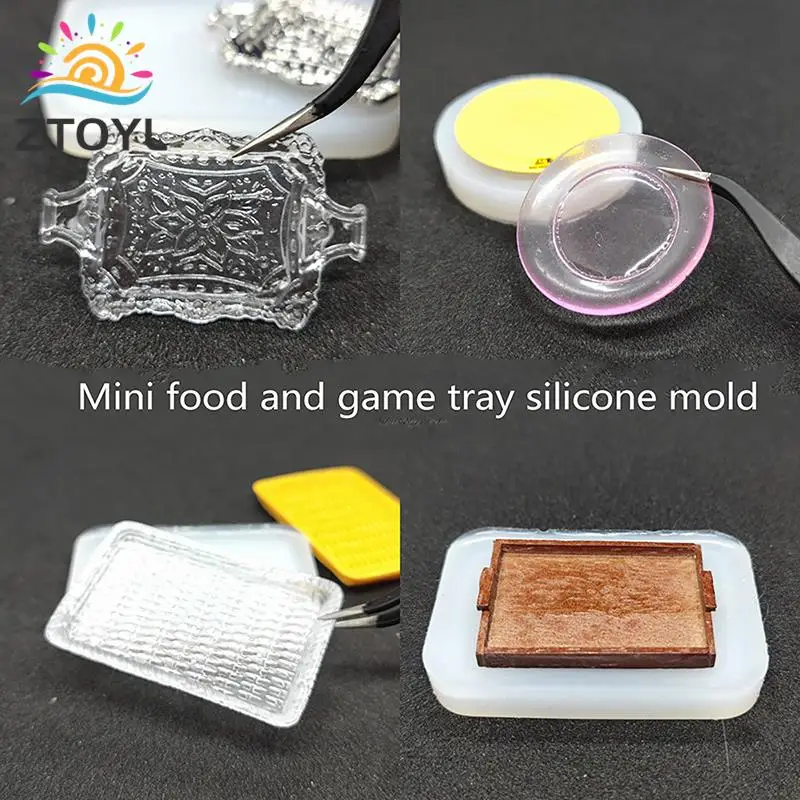 

Силиконовая форма для кукольного домика, миниатюрная тарелка, кукольный домик, кухня