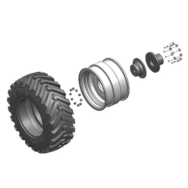 Металлическая задняя ступица LESU RC для гидравлического экскаватора с