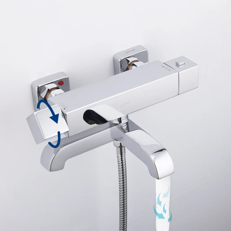 Смесители для душа GAPPO Смеситель ванны с термостатом настенный смеситель душем