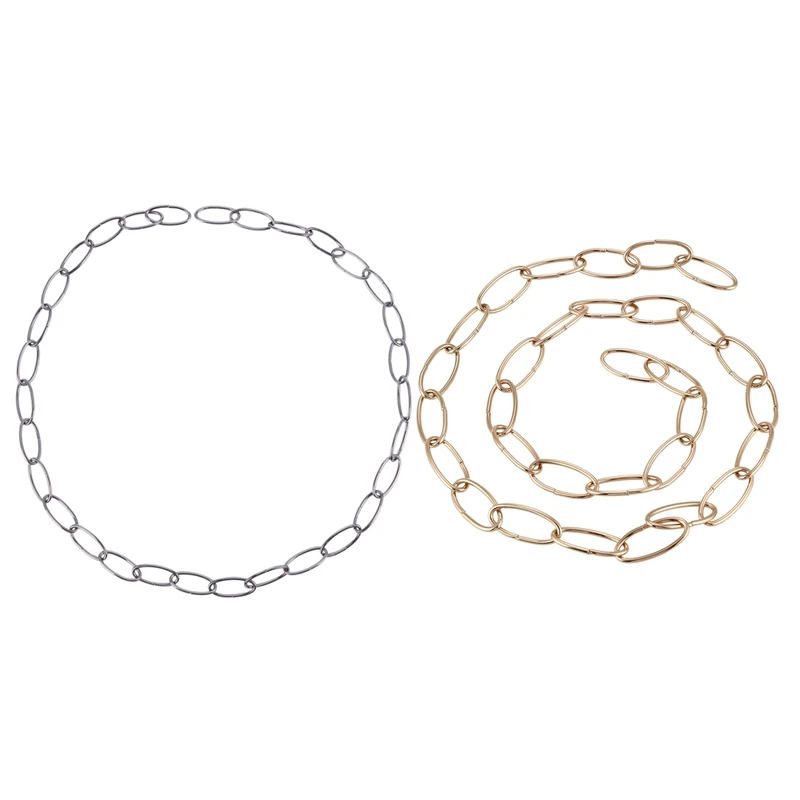 

2x1 м сверхмощная цепь для винтажной люстры, подвесной светильник, жемчужный черный и французский золотой