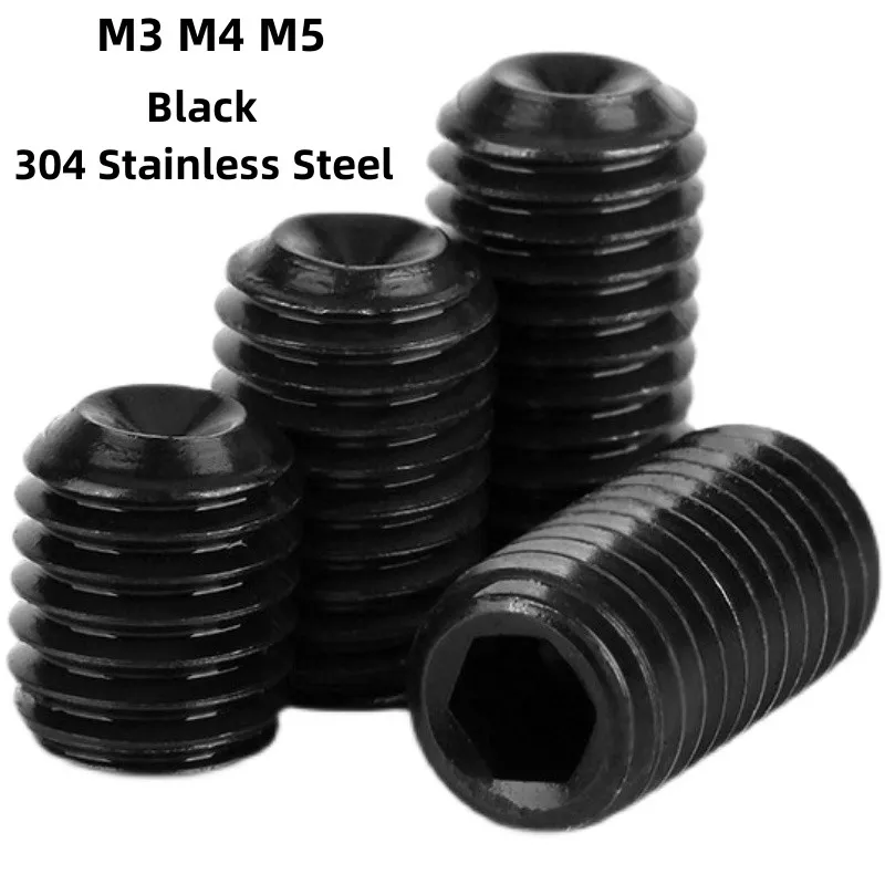 

20 шт., шестигранные винты M3 M4 M5 стандарта 304 дюйма, длина 3-12 мм
