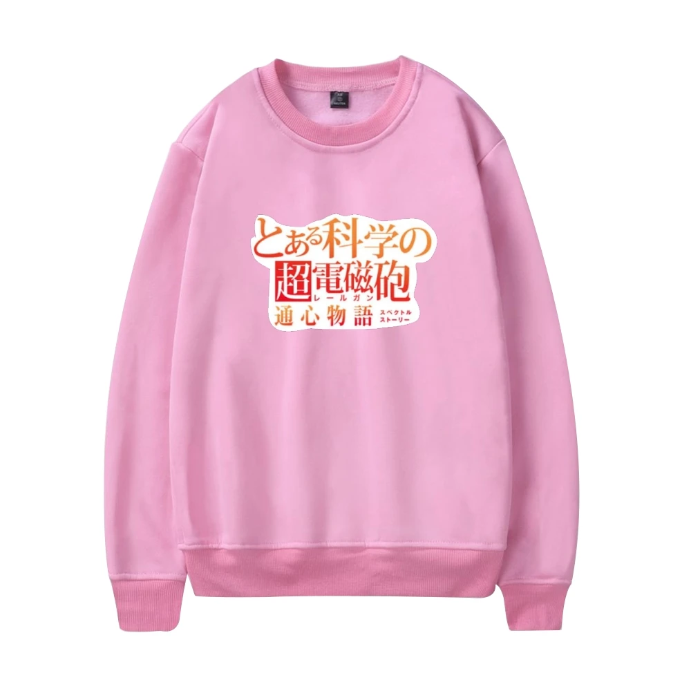 

A Certain Scientific Railgun Crewneck Sweatshirts Crew Neck Trendy Harajuku Printing MasculinoFashion Occident Anime Unique