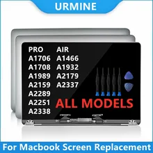 New for Macbook Retina 13" A1706 A1708 A1989 A2159 A2289 A2251 A1932 A2179 A2337 A2338 A1466 Laptop LCD Screen Display Assembly