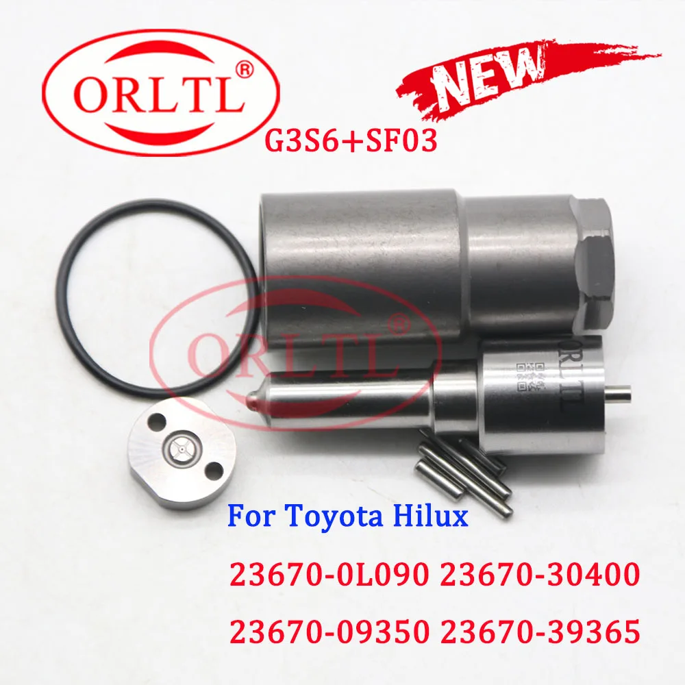 

23670-0L090 Common RaiI njectors Nozzle G3S6 Orifice Valve SF03 For Toyota Hilux Injector 23670-39365 23670-30400 23670-09350