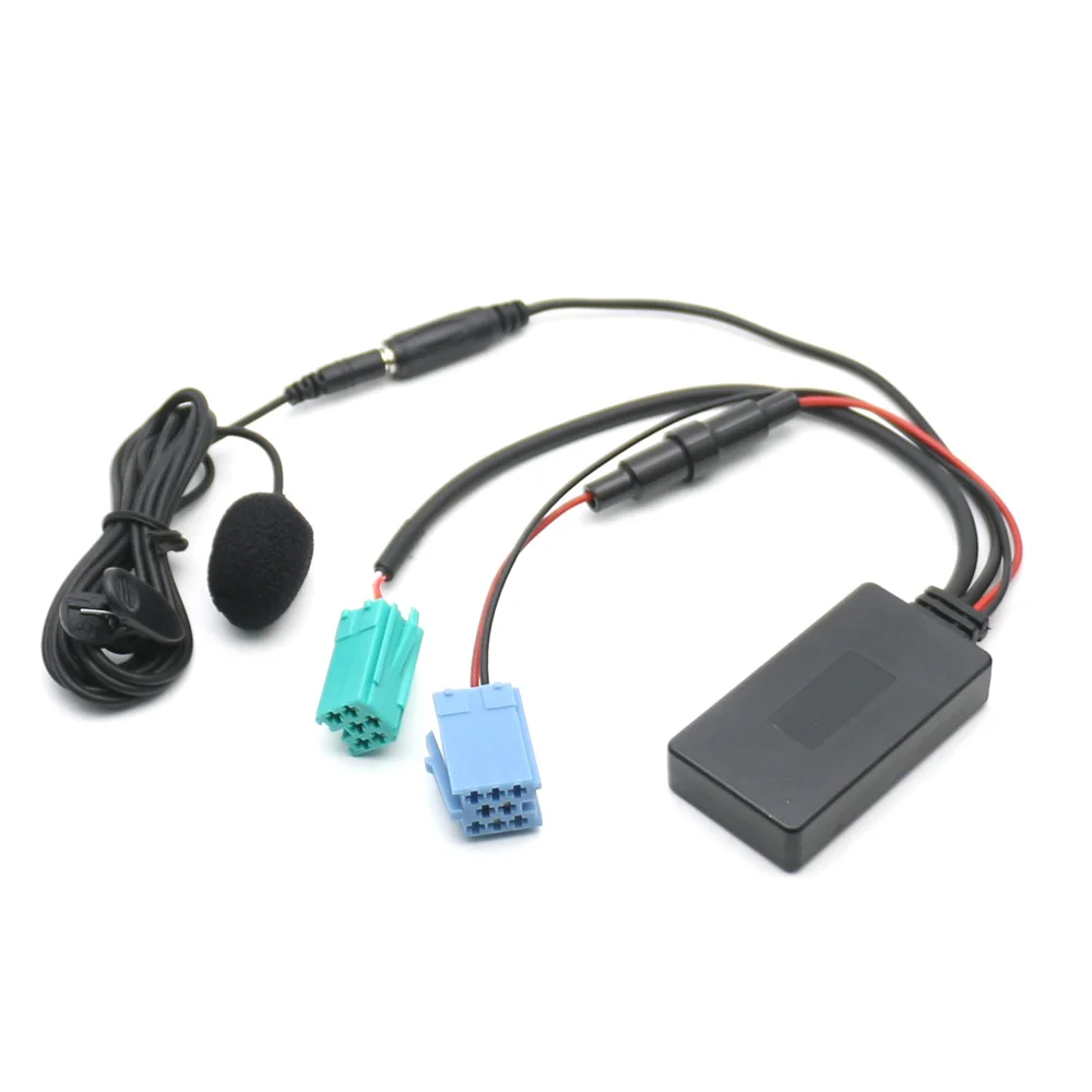 Фото Автомобильный Bluetooth 5.0 AUX-кабель с микрофоном и адаптером Handsfree для Renault Clio, Espace, Kangoo, Laguna, Megane 2, Updatelist Radio Speake №2