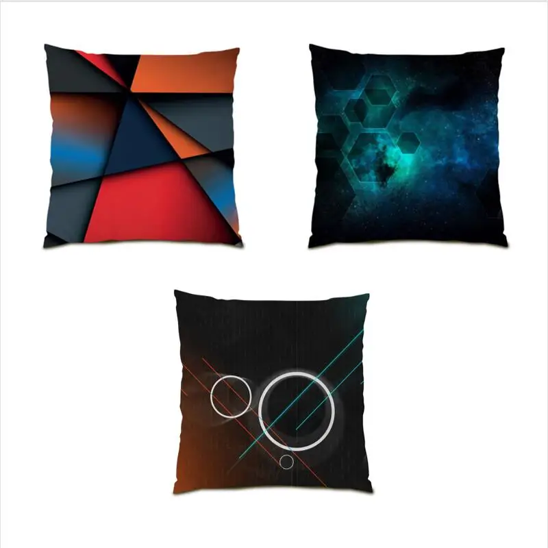 

Line Pillow Cover Graffiti Cushion Cover 45x45 Luxury Decoration Home Abstract Throw Pillow Covers Street Art Square Sofa E0631