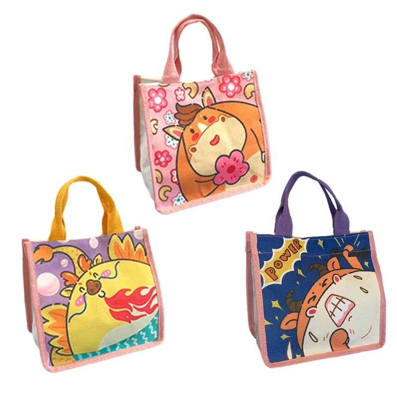 

GD5F Leisure Tote Trendy Fashion Bag for Girl Women Student Travel Bag Lunch Bag