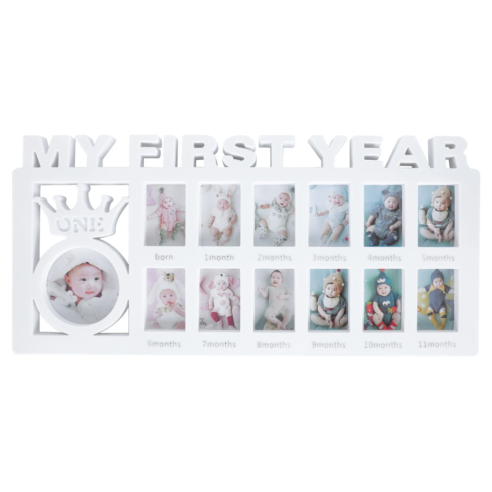 

Frame Baby Picture Photo Year First Day Mothers Keepsake My Growth Month Milestoneframes Giftscollage Newborn Infant1St Ornament