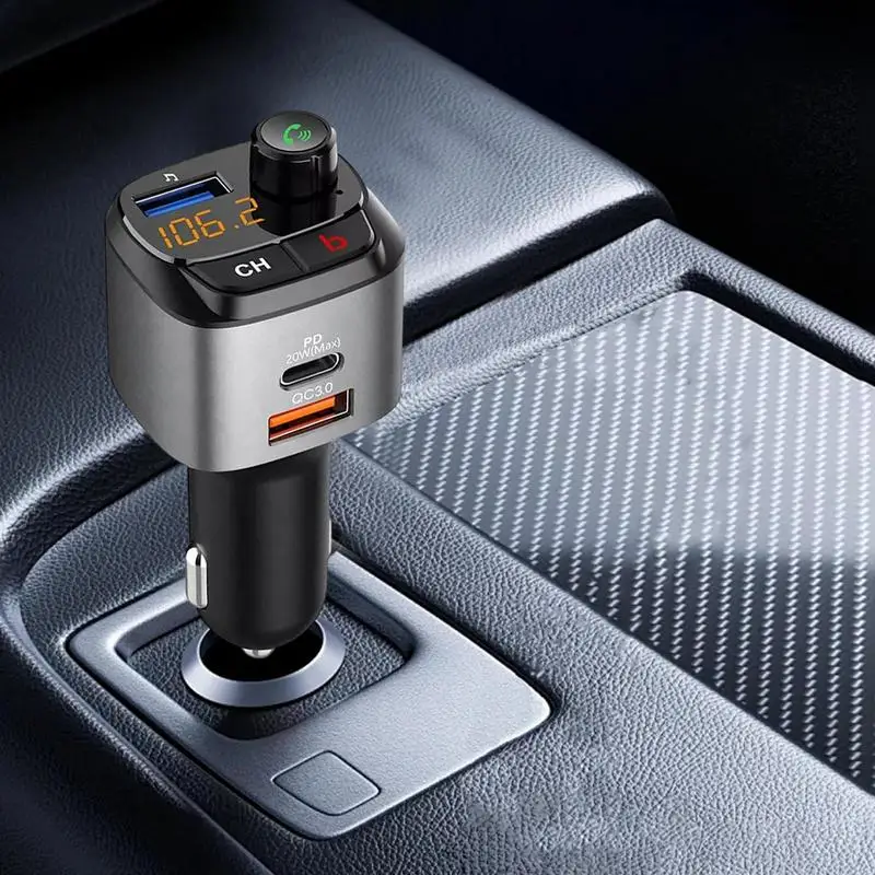 Беспроводной FM-радиопередатчик FM-радиоадаптер Музыкальный плеер Звук глубоких