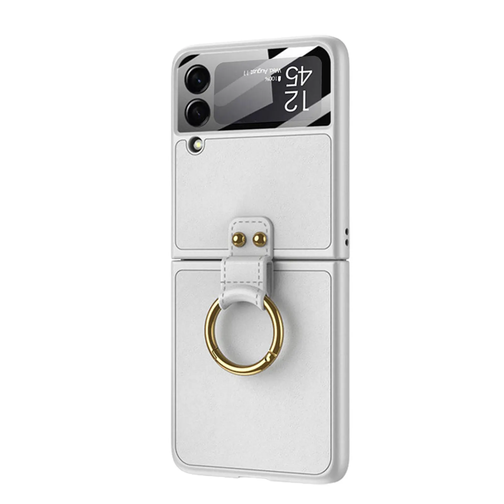 

Leather Phone Cover Anti-Slide Lightweight Protective Phone Cover Exquisite Protective Phone Cases Cover For ZFlip 3 Phone