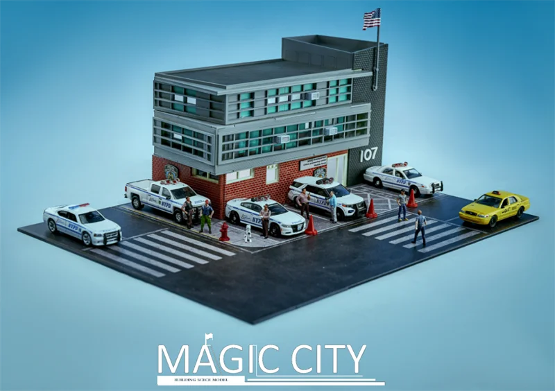 

Magic City 1:64 Diorama American Street View New York NYFD / NYPD