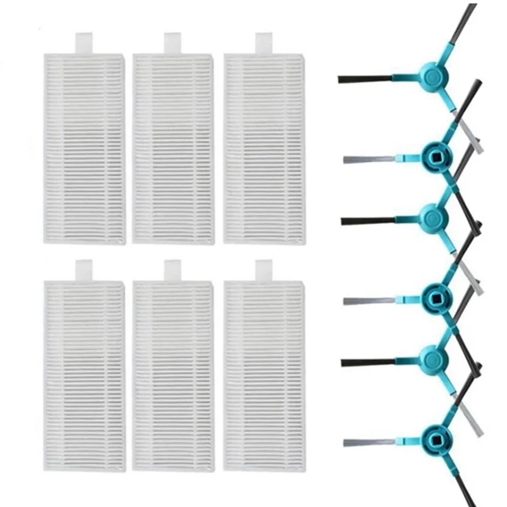 

12pcs/set Side Brush Filters Kit Replacement For Cecotec Conga 2690 Robotic Vacuum Cleaner Parts Accessories