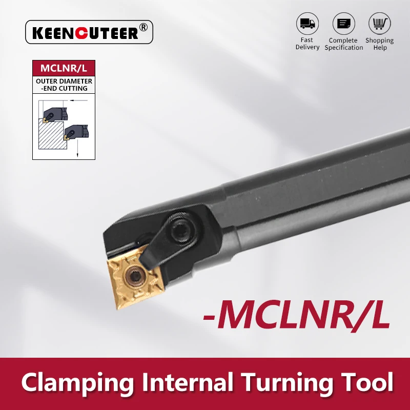 

S16Q-MCLNR S20R-MCLNR S25S-MCLNR S32S-MCLNR Internal Turning Tool -MCLNR/L Lathe Bar Turning Holder CNC Cutting Tool Cutter Bar