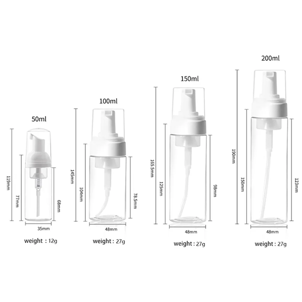 150/200 мл пенная бутылка пластиковая с насосом дорожная пустая косметическая для
