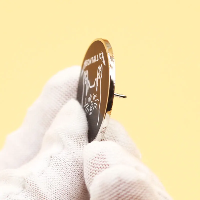 Креативная металлическая брошь с изображением животного и кота индивидуальный