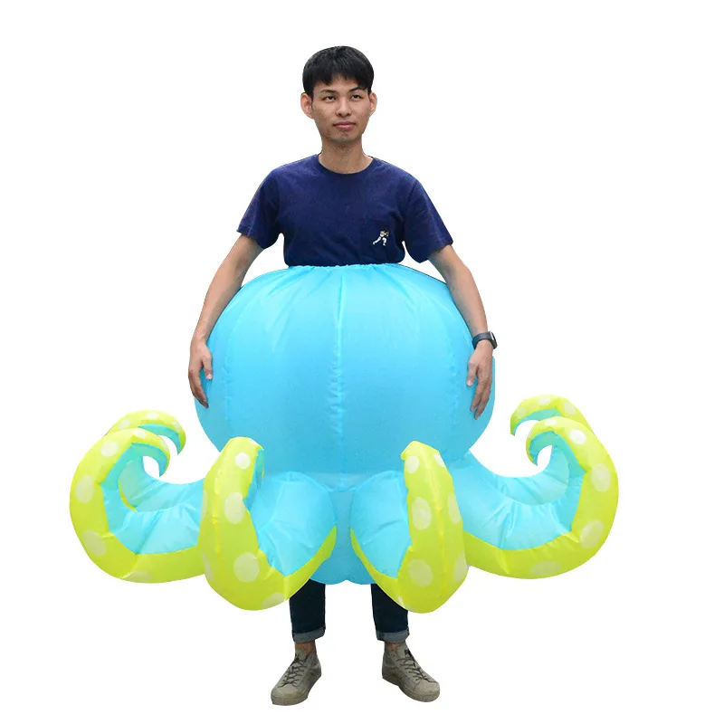Simbok New Mascot Inflatable Costume Halloween Cosplay Performance Suit Octopus Stage Party Clothing