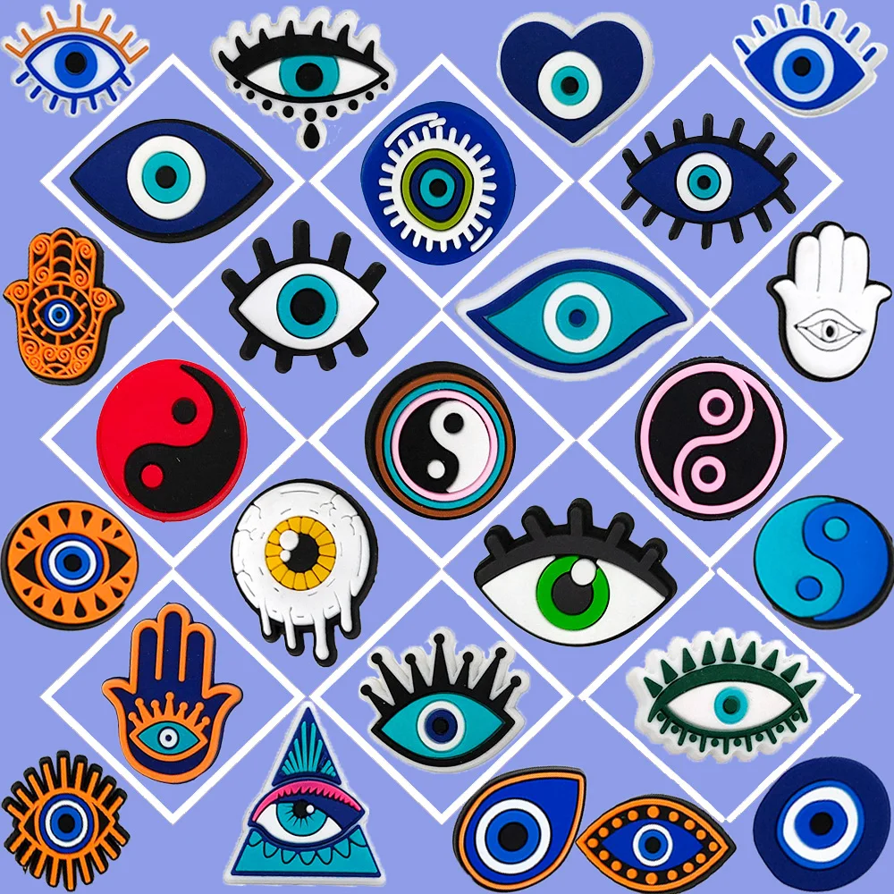 Подвески для обуви глаз сглаза TaiJi аксессуары подвески друзей подарки