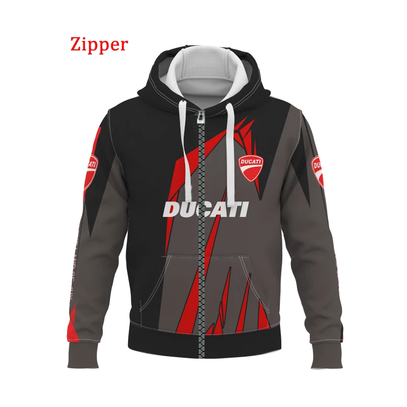 

Толстовка с капюшоном Nova camisola ducati loготипо da motocicleta с капюшоном 3d принты для мужчин esportes ao ar Free moda harajuku alta qu