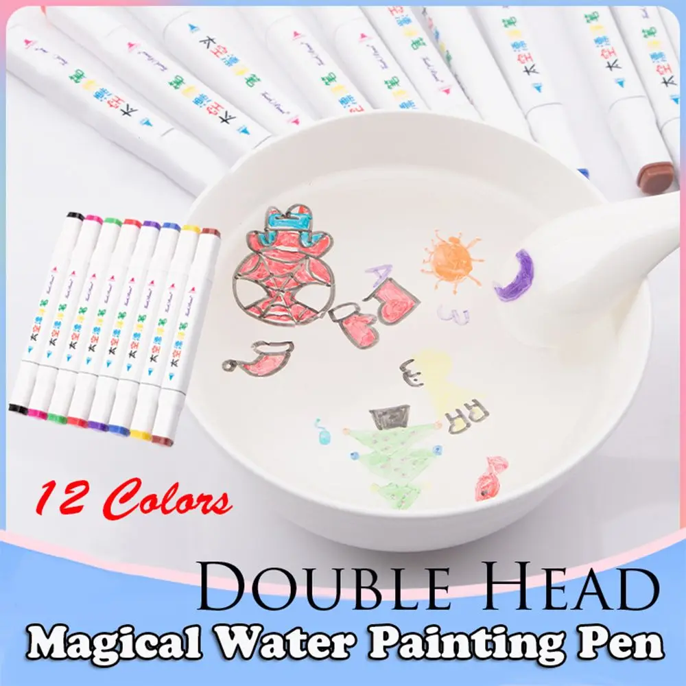 

Doodle Mat Pens Attractive Doodle Drawing Pens Double Head Magical Water Painting Pen Painting Floating Marker Pens
