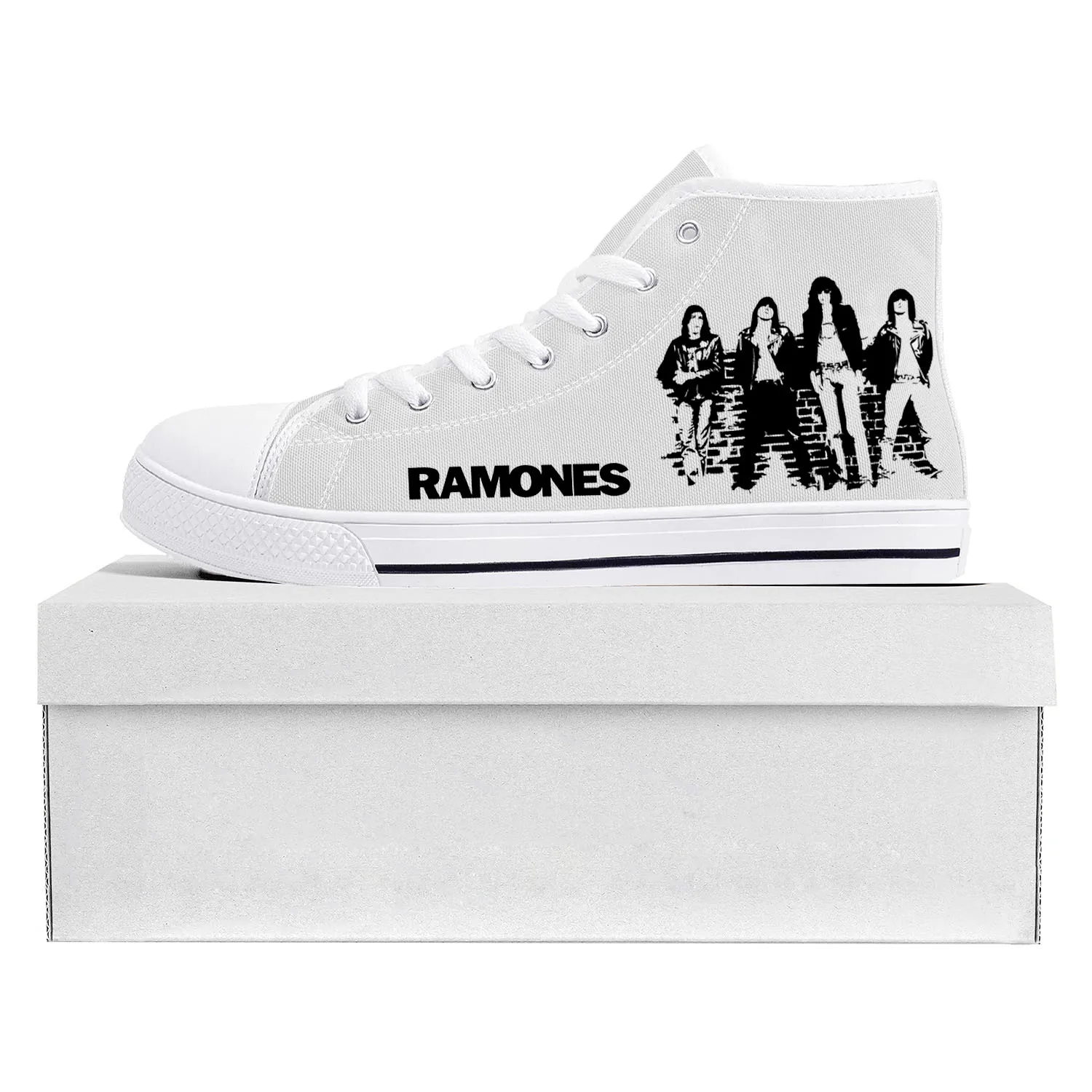 

Ramone Eagle Punk Rock Band Fashion High Top High Quality Sneakers Mens Womens Teenager Canvas Sneaker Couple Shoe Custom Shoe