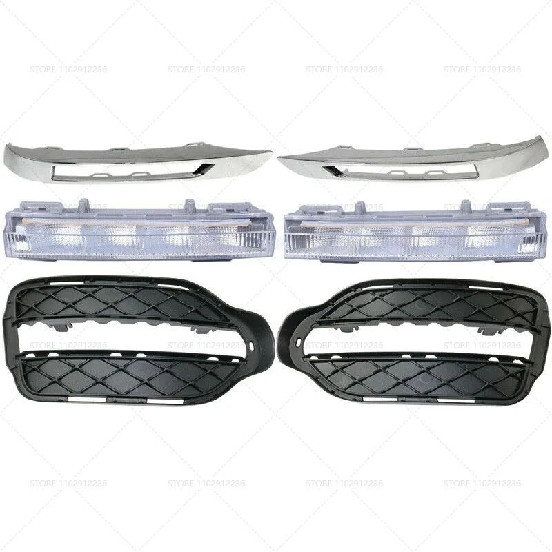 Фото Для 2013-2015 X204 W204 Mercedes Benz GLK-Class передний бампер противотуманная фара решетка крышка 2048853374/2048857123/2049065401 №5