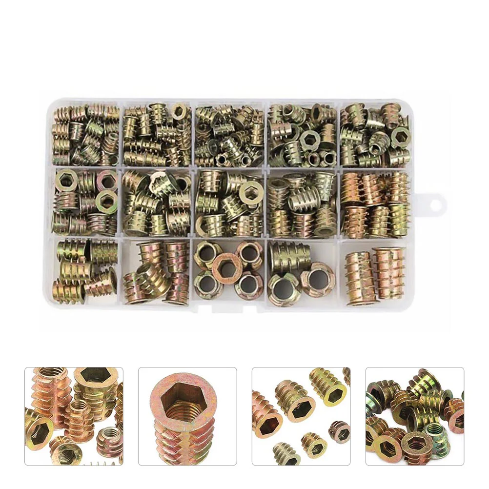 

Inserts Hex Nut Nuts Threaded Socket Assortment Screw Wood Kit Tool T Bolt Drive Insert Furniturefastener Metric Rivnuthead Home