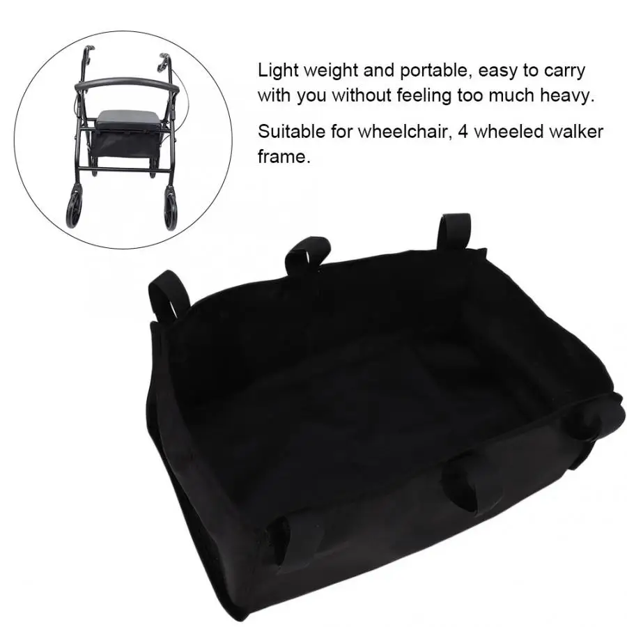 

Сумка для хранения на раму инвалидной коляски, сумка под сиденье, сумка-корзина, сумка на колесо стула, подтяжки, подтяжки, пакет, аксессуары на колесо и ходунки