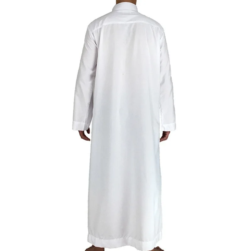 Middle East Men Jubba Thobe Muslim White Abaya Saudi Arabia Dubai Djellaba Pakistan Turkey Clothing Islamic Ramadan Man Robes