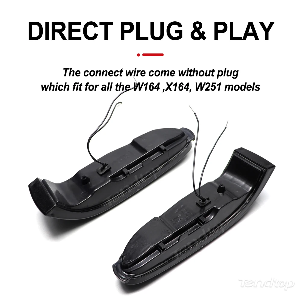 Светодиодный динамический поворотный сигнал боковое зеркало универсальная