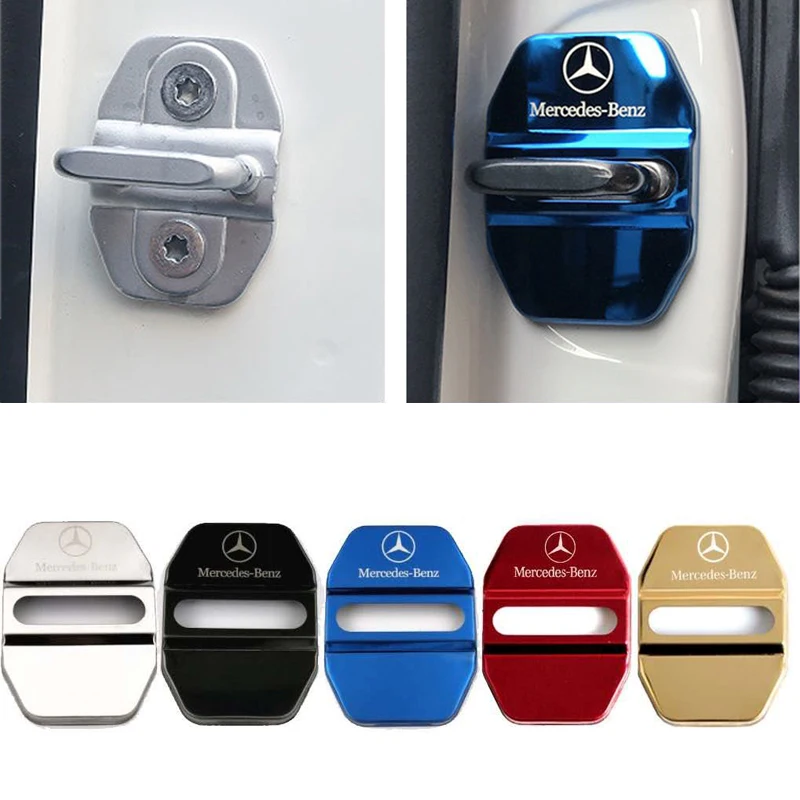 4 шт., автомобильные эмблемы из нержавеющей стали для CLA CLS GLE GLC GLS GLK EQC W212 W205 W213 W203 W204 W211 E200 C200 C180