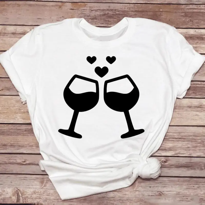 

Футболка женская с коротким рукавом, Повседневная модная эстетичная рубашка с графическим принтом, с надписью «Happy Time», лето