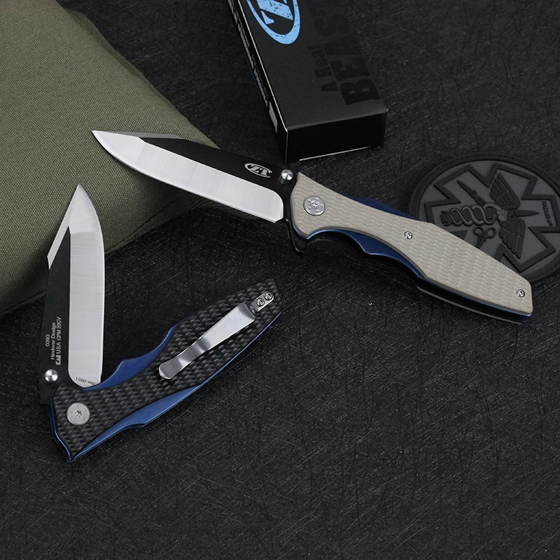 

Новый многофункциональный складной нож ZT0393 G10 + стальная ручка уличные портативные Складные Ножи EDC инструмент нож