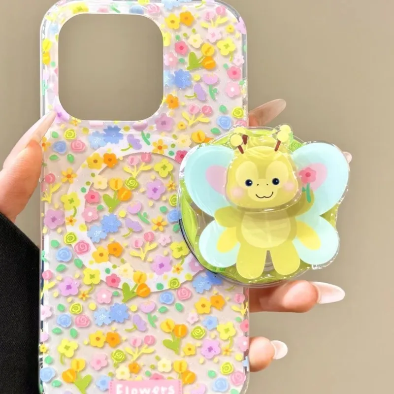Фото Магнитный держатель для телефона Duffy Family Olu Mel 3D Butterfly, милый кавайный держатель MagSafe для всех смартфонов №2