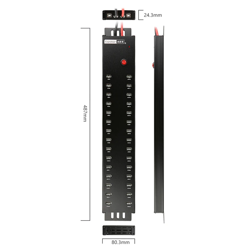 

sipolar a-812 new design usb por hub 16/ 20/30/32 port usb hub for tablet phone charging and sync rack mount usb charger