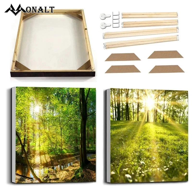 Monalt Абстрактный пейзаж на холсте