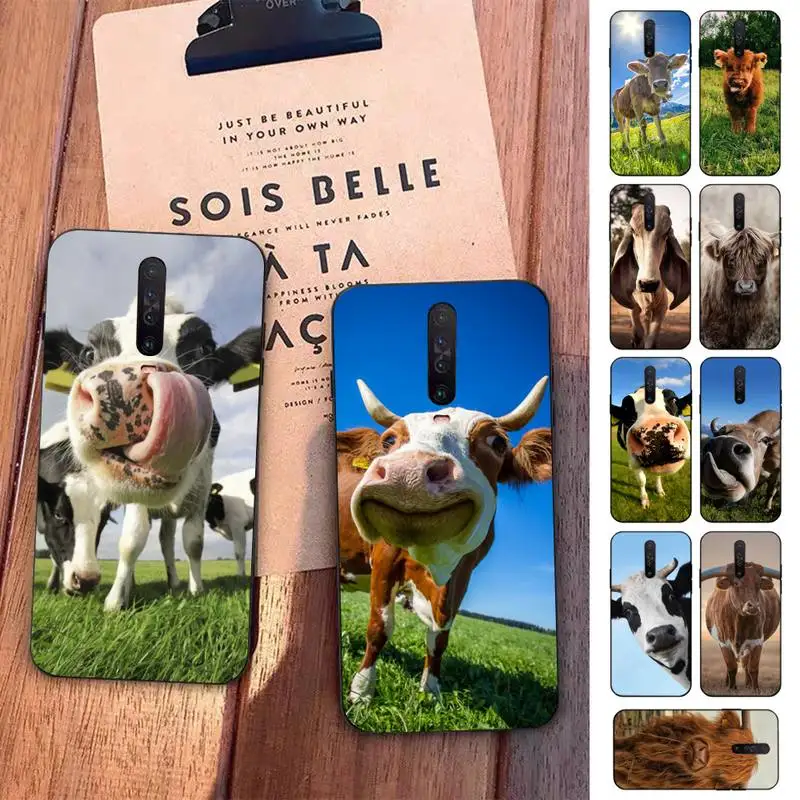 

Cow Phone Case for Redmi 5 6 7 8 9 A 5plus K20 4X S2 GO 6 K30 pro
