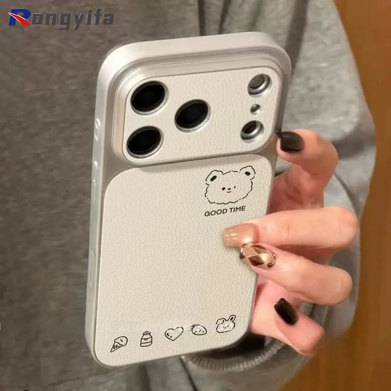 Фото Чехол для телефона с милым медведем для Infinix Note 60 50 50S 50X 40 30 Zero 30 Smart 20 10 9 8 Pro Plus HD 7 6 5 5G 4G, мягкий чехол из искусственной кожи №4