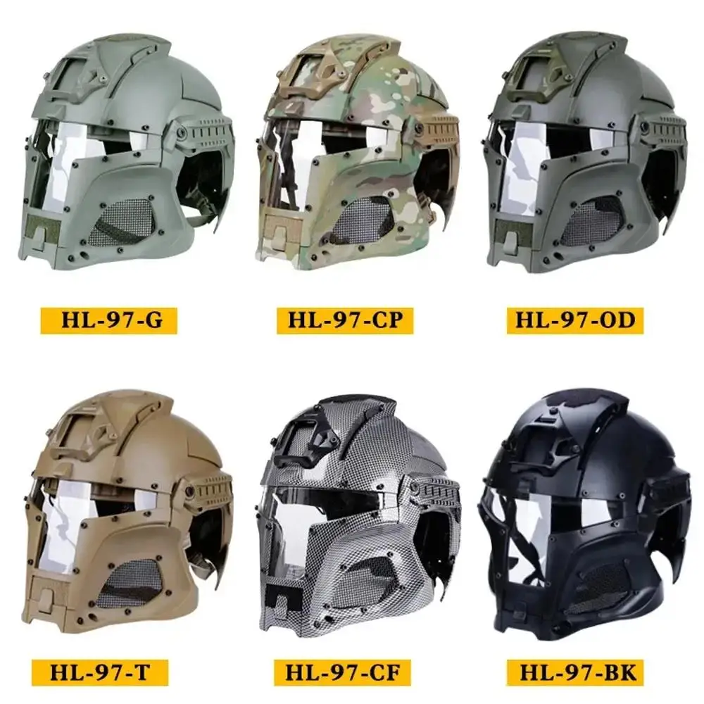 Тактический шлем модульный средневековый Железный защитный воин для пейнтбола