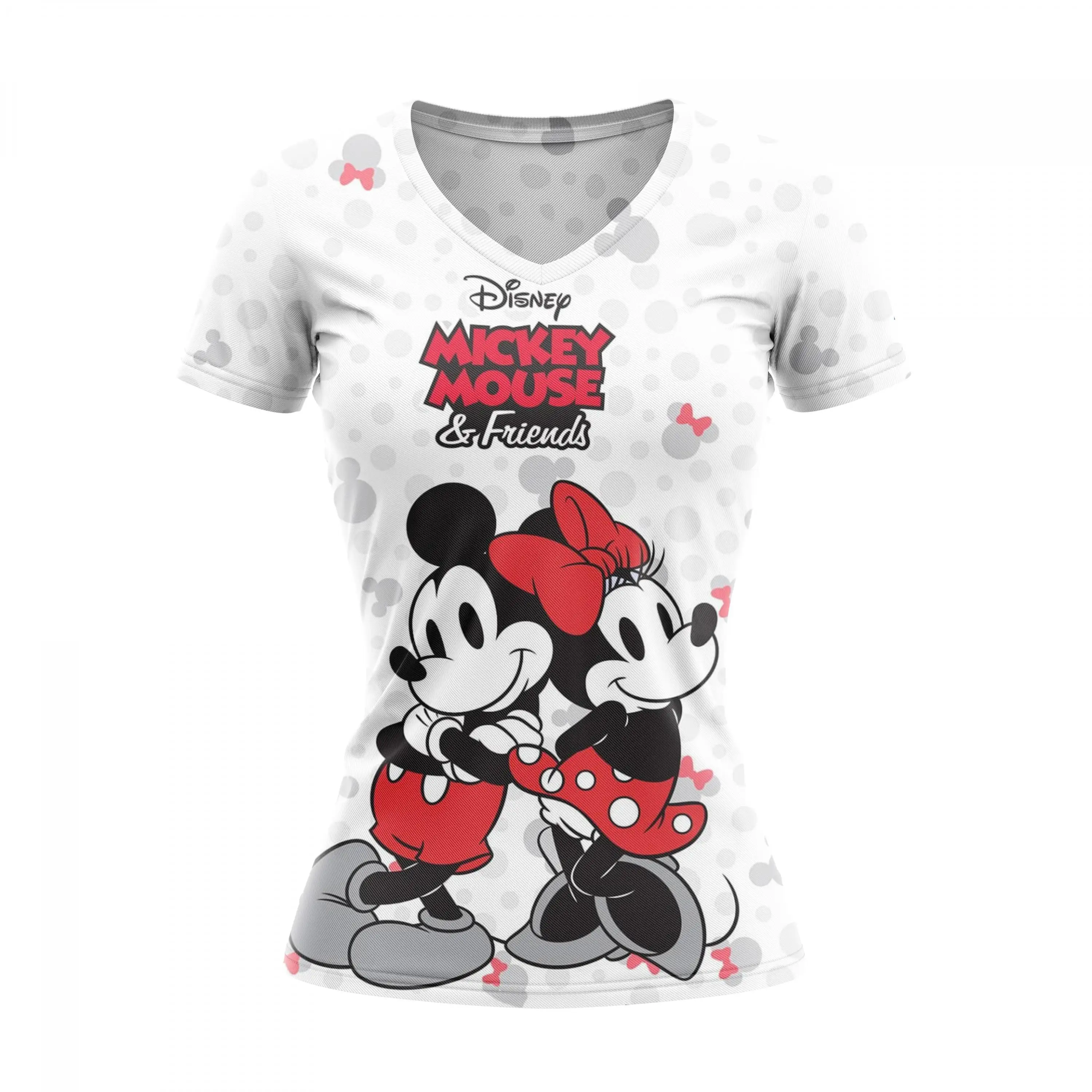 

Женская футболка с коротким рукавом и V-образным вырезом